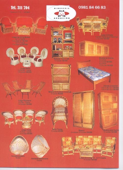 Muebles de mimbre en Asunción - Muebles | 7827